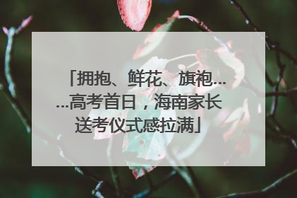 拥抱、鲜花、旗袍……高考首日，海南家长送考仪式感拉满
