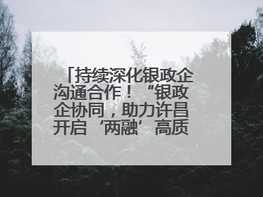 持续深化银政企沟通合作！“银政企协同，助力许昌开启‘两融’高质量发展新征程”融资对接会举行