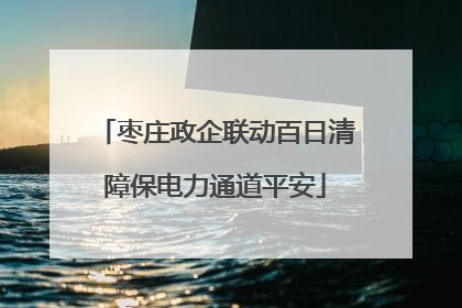 枣庄政企联动百日清障保电力通道平安