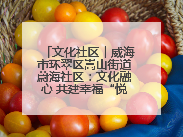 文化社区丨威海市环翠区嵩山街道蔚海社区：文化融心 共建幸福“悦龄蔚海”