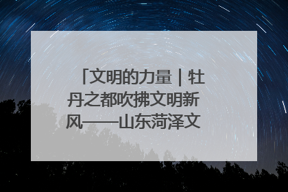 文明的力量｜牡丹之都吹拂文明新风——山东菏泽文明创建一线见闻