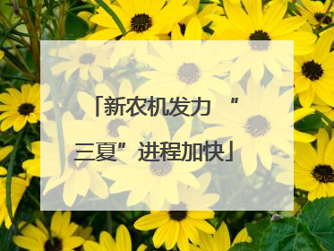 新农机发力 “三夏”进程加快