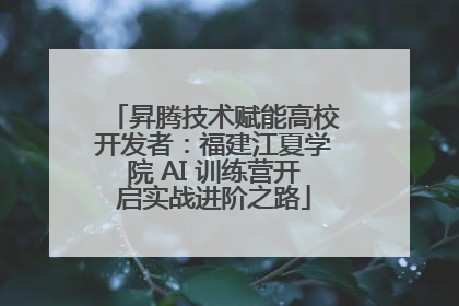昇腾技术赋能高校开发者：福建江夏学院 AI 训练营开启实战进阶之路