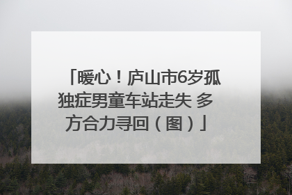 暖心！庐山市6岁孤独症男童车站走失 多方合力寻回（图）