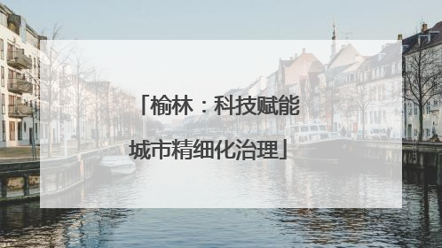 榆林：科技赋能城市精细化治理