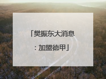 樊振东大消息：加盟德甲
