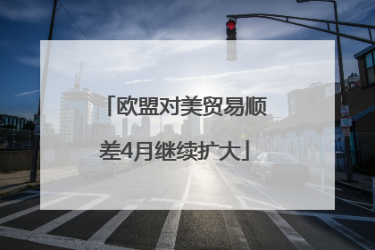 欧盟对美贸易顺差4月继续扩大