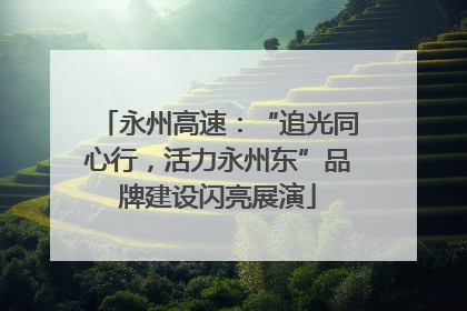 永州高速：“追光同心行，活力永州东”品牌建设闪亮展演