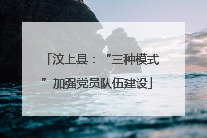 汶上县：“三种模式”加强党员队伍建设