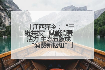 江西萍乡：“三链共振”赋能消费活力 生态五陂成“消费新枢纽”
