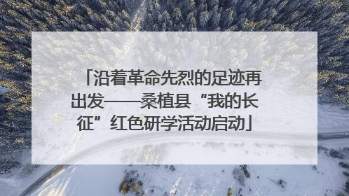 沿着革命先烈的足迹再出发——桑植县“我的长征”红色研学活动启动