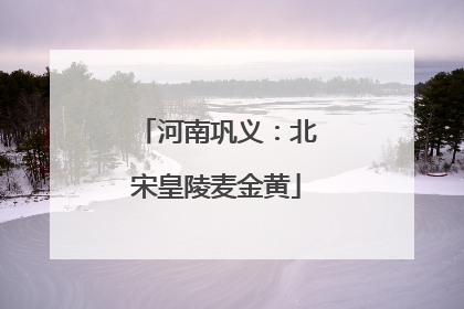 河南巩义：北宋皇陵麦金黄