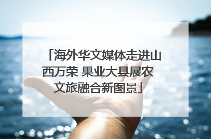 海外华文媒体走进山西万荣 果业大县展农文旅融合新图景