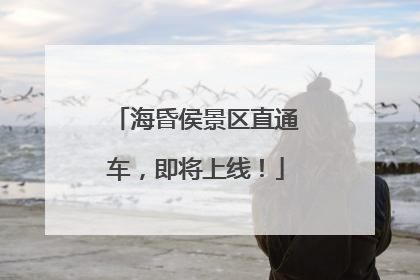海昏侯景区直通车，即将上线！