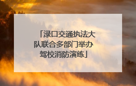 渌口交通执法大队联合多部门举办驾校消防演练