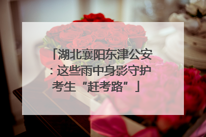 湖北襄阳东津公安：这些雨中身影守护考生“赶考路”