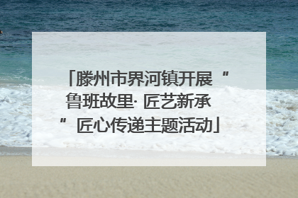 滕州市界河镇开展“鲁班故里· 匠艺新承”匠心传递主题活动