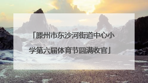 滕州市东沙河街道中心小学第六届体育节圆满收官