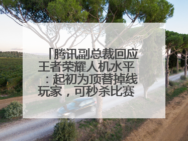 腾讯副总裁回应王者荣耀人机水平：起初为顶替掉线玩家，可秒杀比赛级玩家