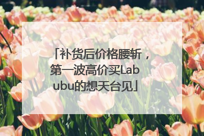 补货后价格腰斩，第一波高价买Labubu的想天台见