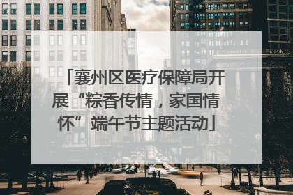 襄州区医疗保障局开展“粽香传情，家国情怀”端午节主题活动