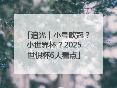 追光｜小号欧冠？小世界杯？2025世俱杯6大看点