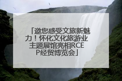 邀您感受文旅新魅力！怀化文化旅游业主题展馆亮相RCEP经贸博览会