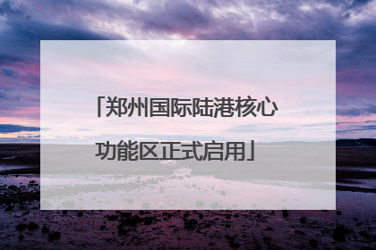 郑州国际陆港核心功能区正式启用