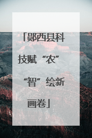 郧西县科技赋“农”“智”绘新画卷