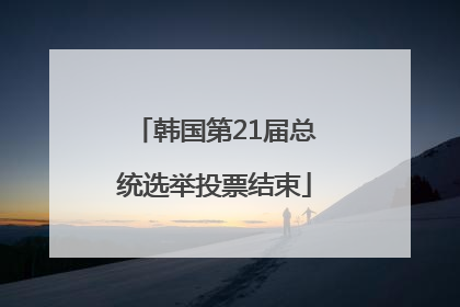 韩国第21届总统选举投票结束