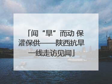 闻“旱”而动 保灌保供——陕西抗旱一线走访见闻