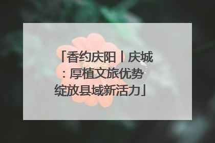 香约庆阳丨庆城：厚植文旅优势 绽放县域新活力