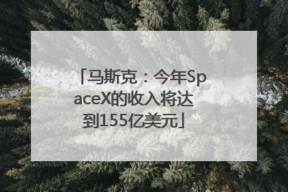 马斯克：今年SpaceX的收入将达到155亿美元