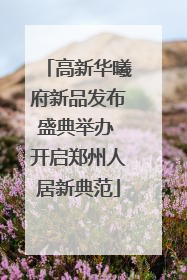 高新华曦府新品发布盛典举办 开启郑州人居新典范