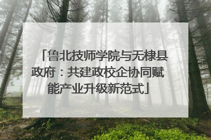 鲁北技师学院与无棣县政府：共建政校企协同赋能产业升级新范式