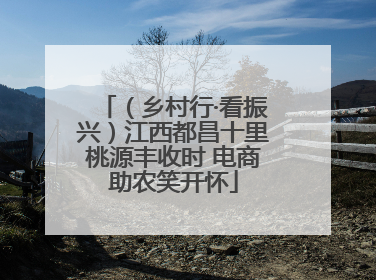 （乡村行·看振兴）江西都昌十里桃源丰收时 电商助农笑开怀