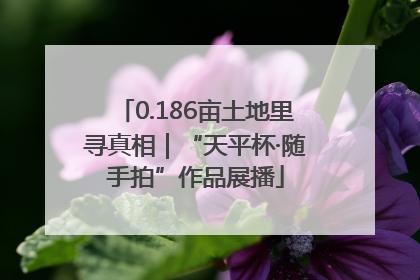 0.186亩土地里寻真相｜“天平杯·随手拍”作品展播
