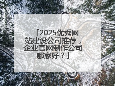 2025优秀网站建设公司推荐，企业官网制作公司哪家好？