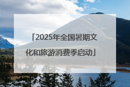 2025年全国暑期文化和旅游消费季启动