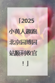 2025小黄人趣跑北京园博园站顺利收官！