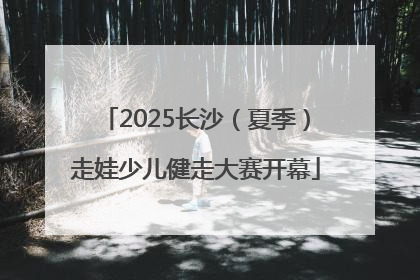 2025长沙（夏季）走娃少儿健走大赛开幕