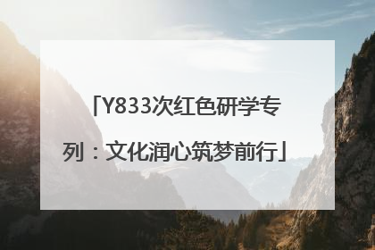 Y833次红色研学专列：文化润心筑梦前行